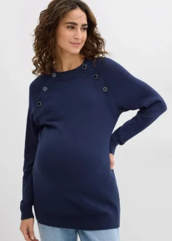 2-in-1 Umstands- und Stillpullover aus reiner Bio-Baumwolle