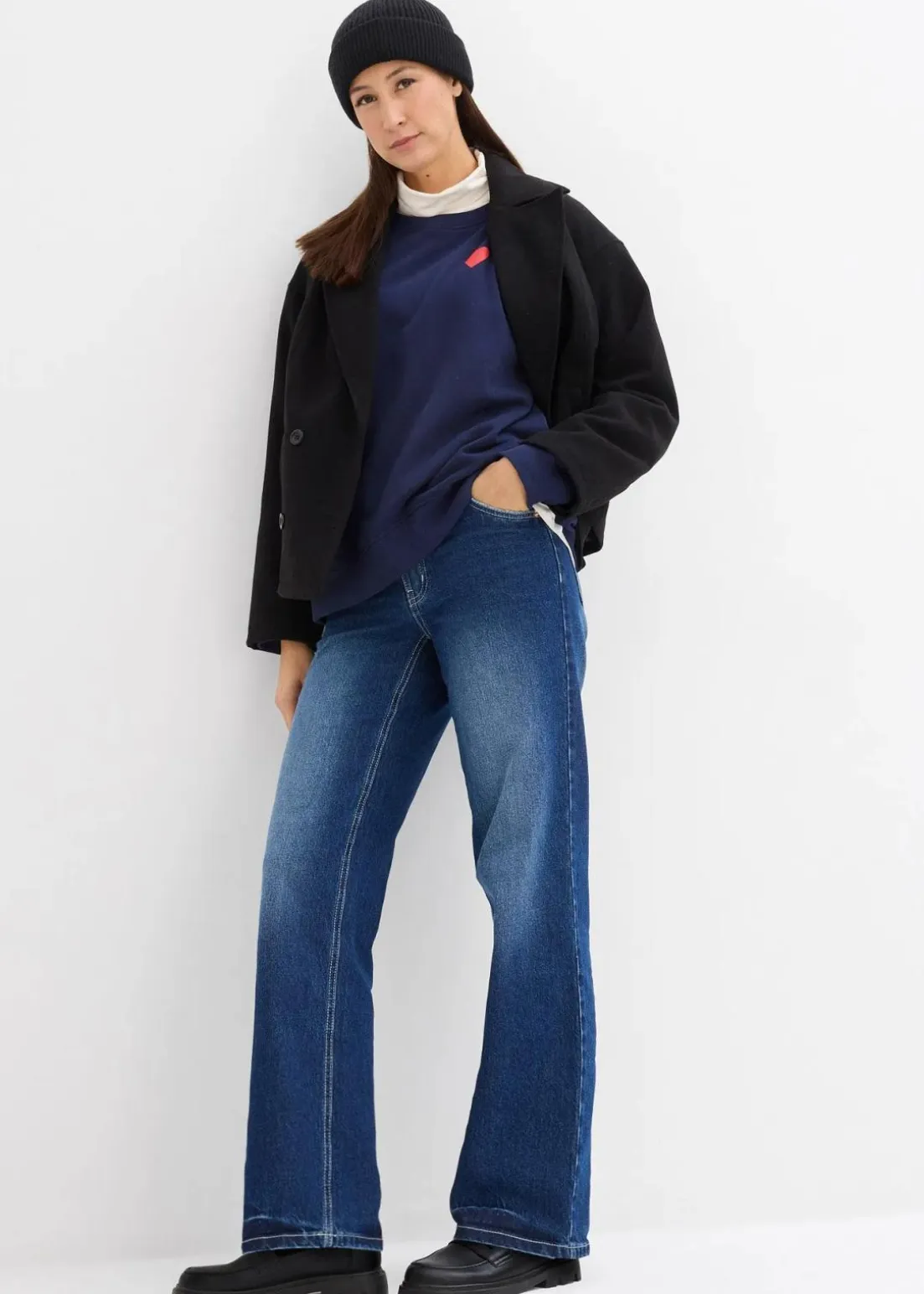 2-in-1 Umstands- und Still-Sweatshirt aus Bio-Baumwolle