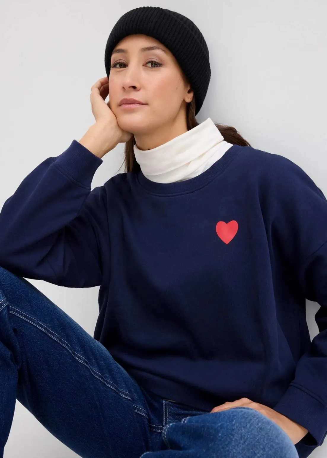 2-in-1 Umstands- und Still-Sweatshirt aus Bio-Baumwolle