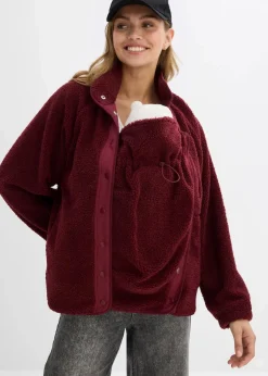 3-in-1 Umstands- und Tragejacke aus Teddyfleece