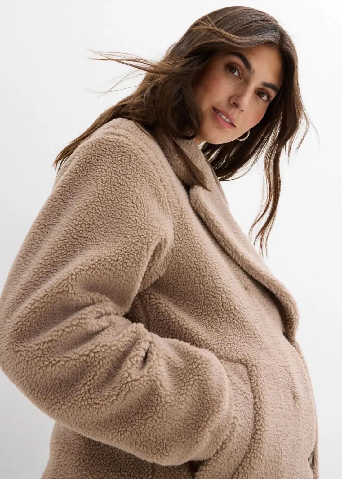 2-in-1 Umstandsmantel mit Trageeinsatz