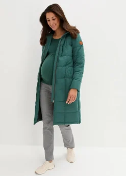 3-in-1 Umstandssteppmantel und Tragemantel mit recyceltem Polyester