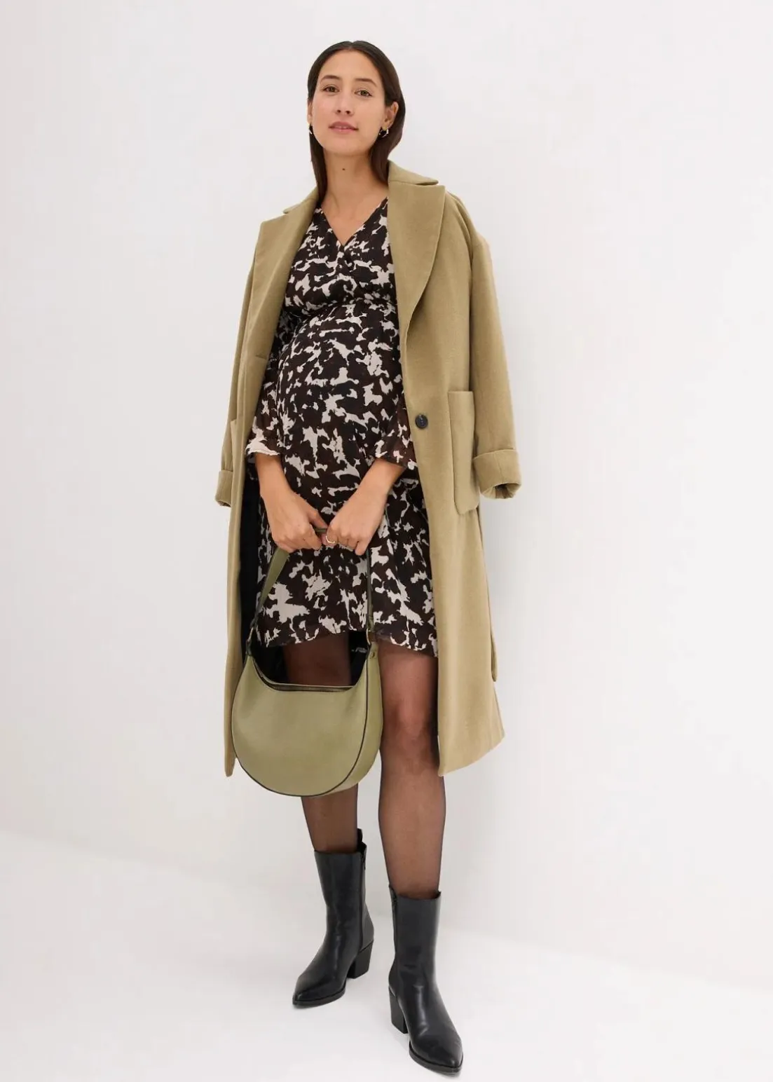 2-in-1 Umstands-und Stillkleid aus Chiffon