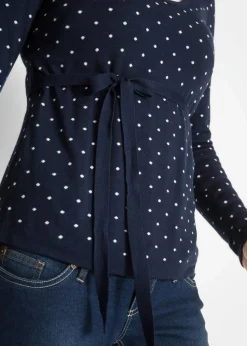 2-in-1 Umstands-und Stillpullover aus Feinstrick