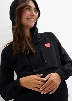 2-in-1 Umstands-und Stillsweatshirt aus Bio-Baumwolle