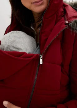 3-in-1 warm wattierte Umstands- und Tragejacke