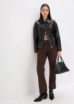 Jacke aus Lacklederimitat