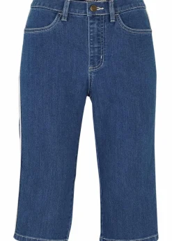 Jeans Bermuda Slim Fit High Waist