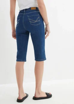 Jeans Bermuda Slim Fit High Waist