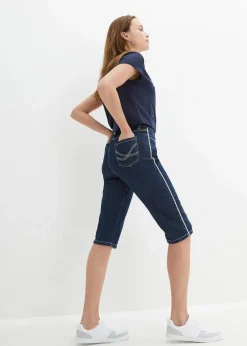 Jeans Bermuda Slim Fit High Waist