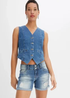 Jeans Shorts Mid Waist