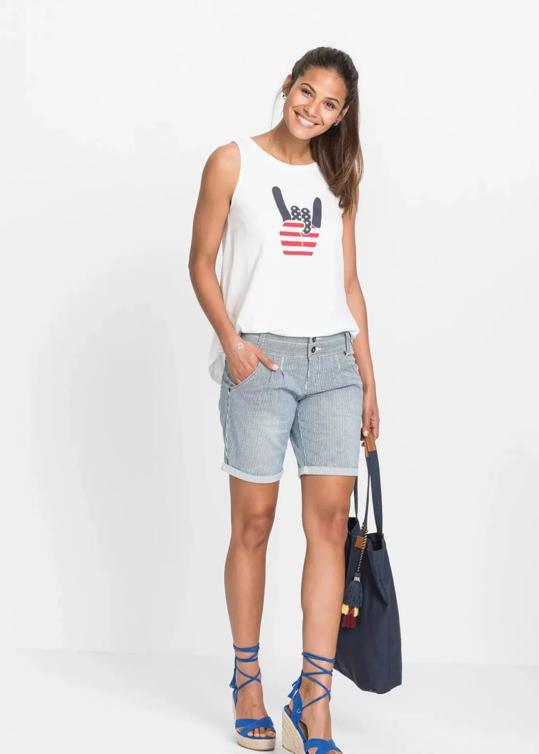 Jeans-Bermuda Low Waist