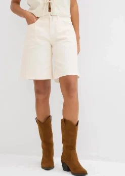 Jeans-Bermuda Mid Waist