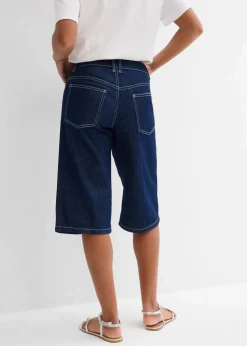 Jeans-Bermuda Mid Waist, Low Stretch