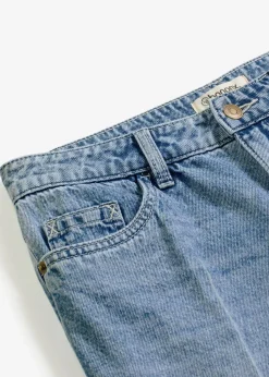 Jeans-Bermuda Mid Waist, Low Stretch