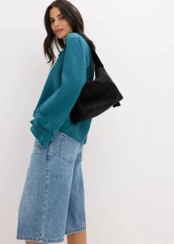 Jeans-Bermuda Mid Waist, Low Stretch