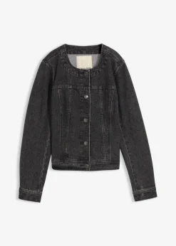 Jeansjacke mit Strass
