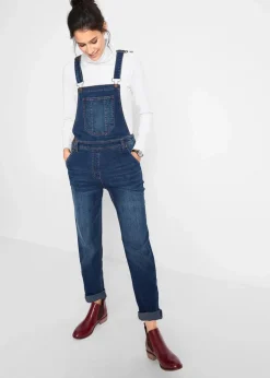 Jeans-Latzhose im Boyfriend Fit