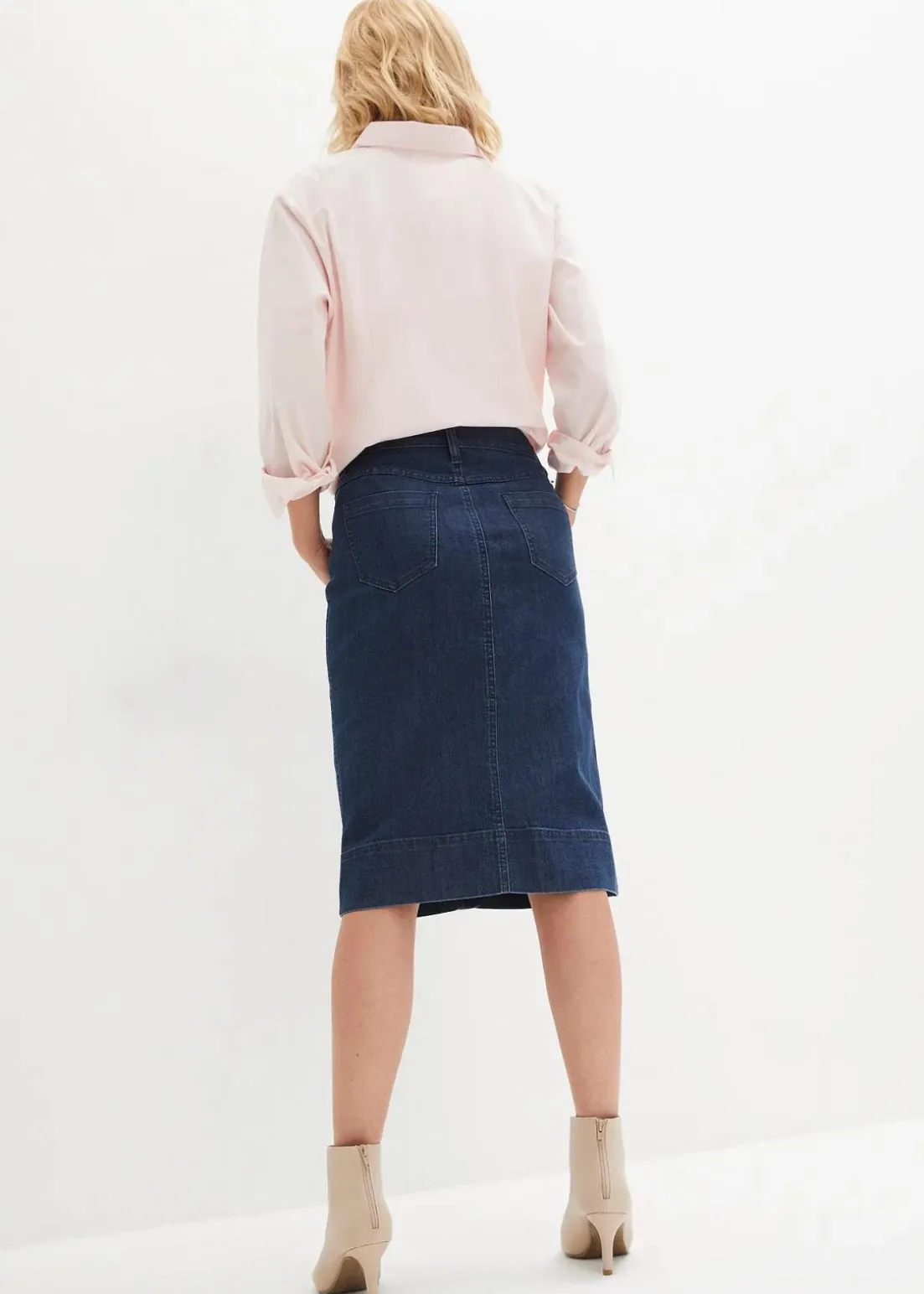 Jeansrock Mid Waist, Stretch