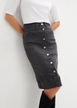 Jeansrock Mid Waist, Stretch