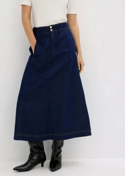 Jeansrock Midilänge