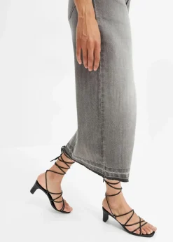 Jeansrock mit Schlitz