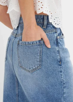 Jeansrock mit Schlitz