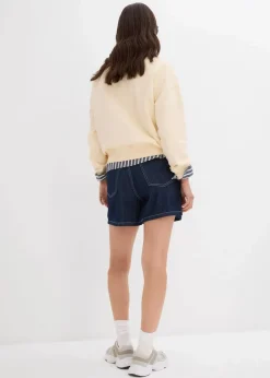 Jeans-Shorts High Waist, Low Stretch