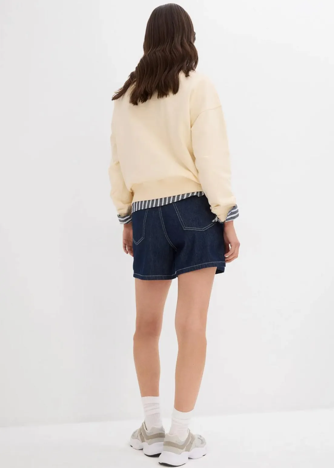 Jeans-Shorts High Waist, Low Stretch
