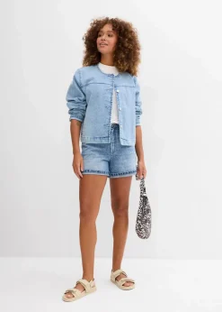Jeans-Shorts High Waist, Low Stretch