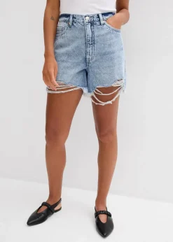 Jeans-Shorts High Waist, Low Stretch