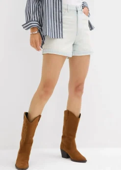 Jeans-Shorts High Waist, Low Stretch