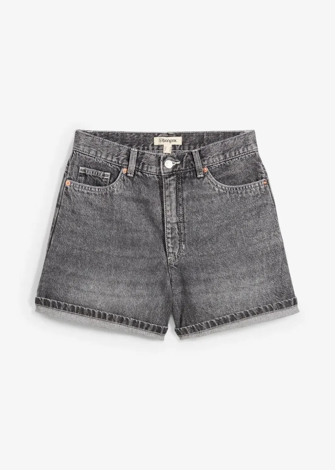 Jeans-Shorts High Waist, Low Stretch