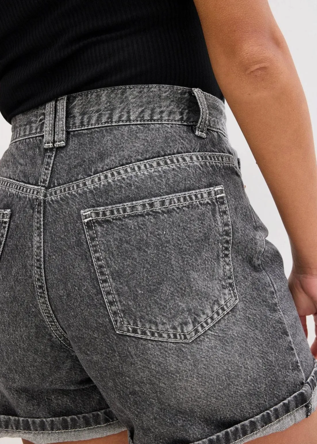 Jeans-Shorts High Waist, Low Stretch