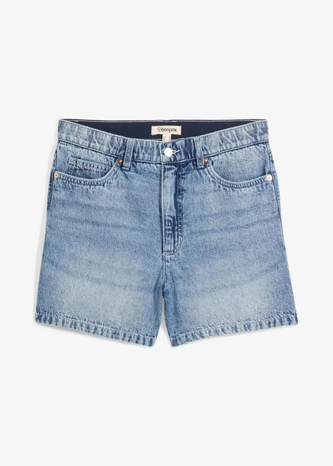 Jeans-Shorts High Waist, Low Stretch