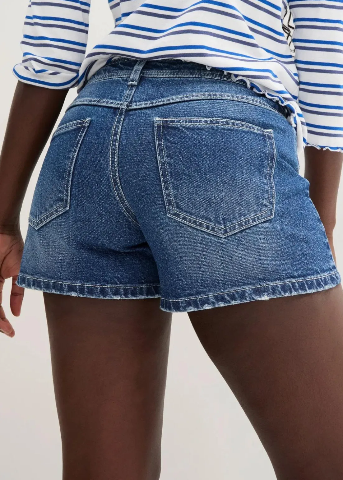 Jeansshorts, Mid Waist