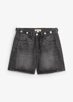 Jeans-Shorts Mid Waist, Low Stretch