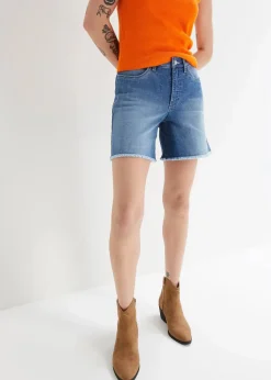 Jeansshorts, Mid Waist, Stretch