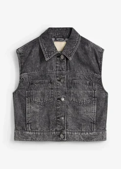 Jeansweste aus Baumwolle
