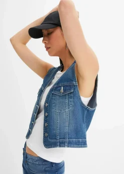 Jeansweste mit Stretch
