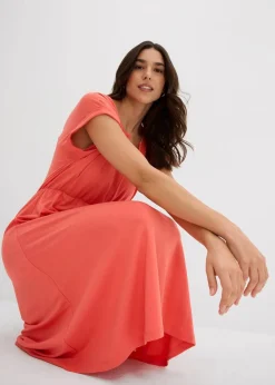 Jersey Kleid aus fließendem Viskose-Mix