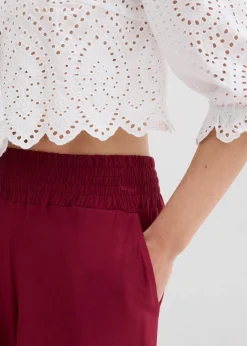 Jersey-Bermuda aus Viskose-Mix