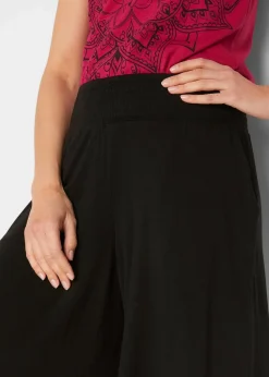 Jersey-Bermuda aus Viskose-Mix