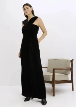 Jersey-Jumpsuit aus fließendem Samt