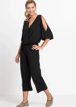 Jersey-Jumpsuit aus fließender Viskose