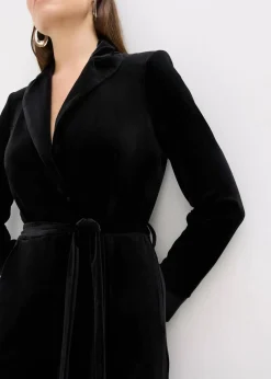 Jersey-Jumpsuit aus fließendem Samt