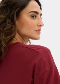 Jerseykleid aus elastischem Baumwoll-Mix