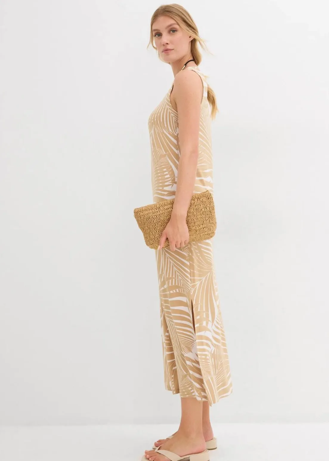 Jerseykleid aus fließendem Viskose-Mix