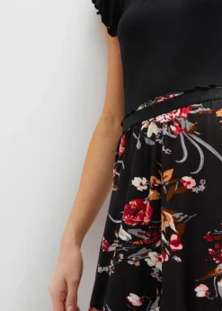 Jerseykleid aus Viskose-Mix