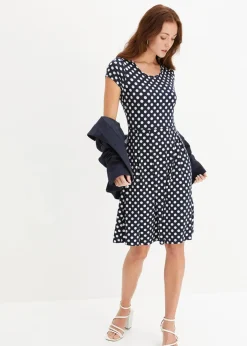 Jerseykleid aus Viskose-Mix